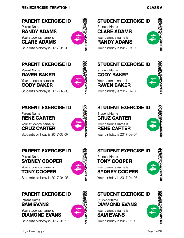 Parent Student ID 1-2-3-4