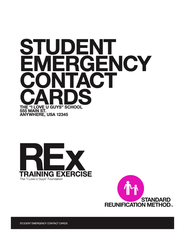 REx Emergency Contact Binder